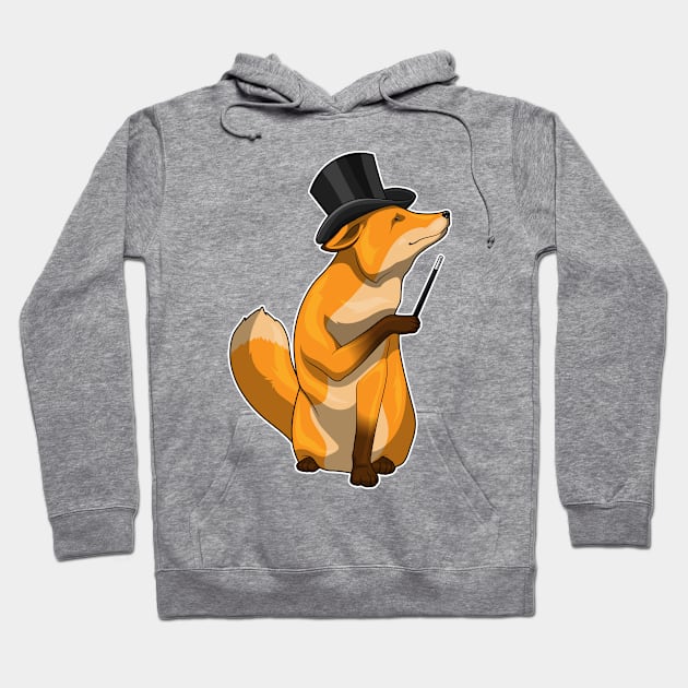 Fox Magician Magic wand Hoodie by Markus Schnabel